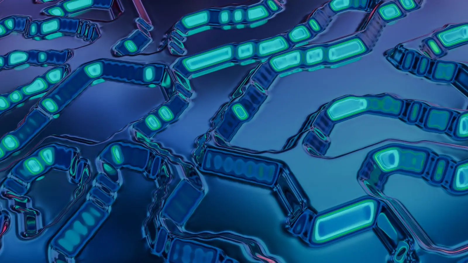 Abstract blue circuit patterns